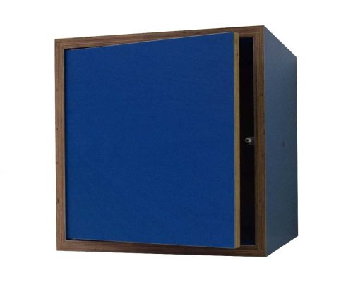 Box Blau mit Tür